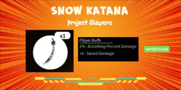 Beli Item Snow Katana - Project Slaeyrs Roblox Terlengkap dan Termurah ...