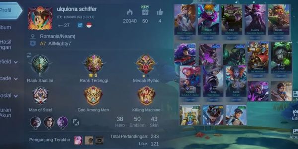 COMPLETE CHEAP MOBILE LEGEND ACCOUNT