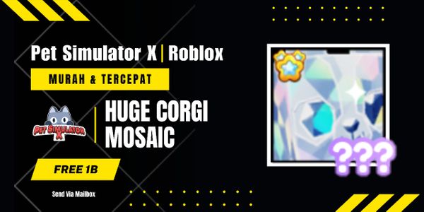 Huge Mosaic Corgi