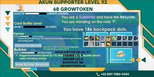 lvl 92 supporter account