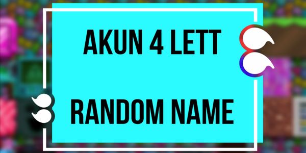 AKUN 4 LETT RANDOM DIKIRIM SECARA CEPAT