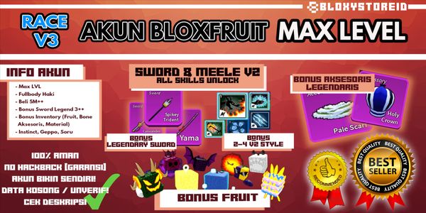 Akun Blox Fruit (MAX LEVEL) [UNVERIFIED/DATAPOLOS]