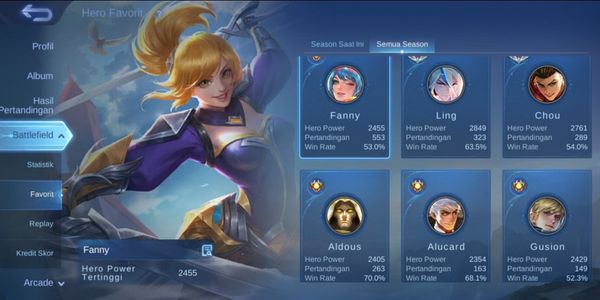 Akun Jungler WR GG No Diskon