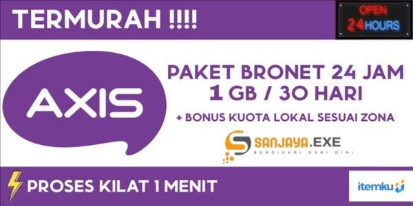 Paket BRONET Kuota 24 Jam 1 GB (30 Hari)