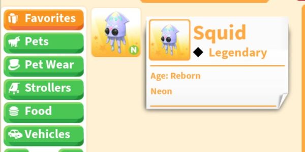Buy Item Neon Squid - Congs Speed Roblox 2464482 | itemku