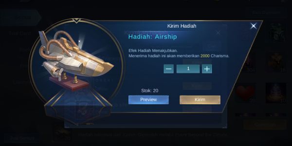 Gift: Airship 20 Diamonds