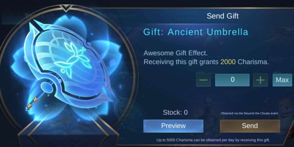 Gift: Ancient Umbrella