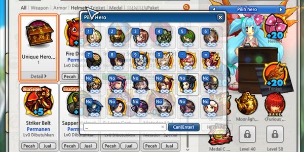 Murmer Lost Saga Orign Valofe Herper's account is busy