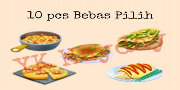 10 pcs DAPUR OMELET "BEBAS PILIH", Tinggal ketik mau yang mana