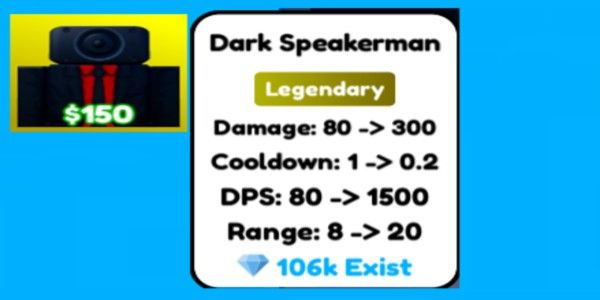 Dark Speakerman - Toilet Tower Defense