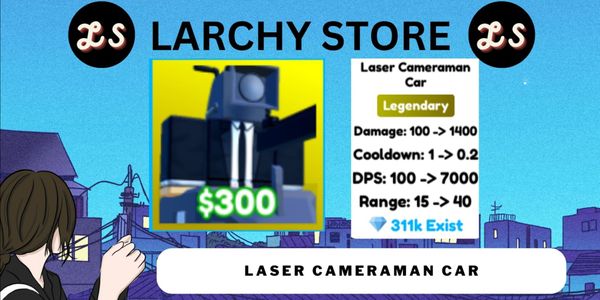 Laser Cameraman Car (Legendary) | Toilet Tower Defense