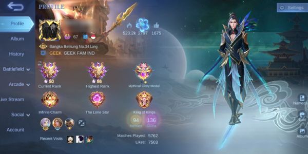 ACCOUNT SULTAN MMR CHEAP COLLECTOR LING ZODIAC LANCE VALENTINE FANNY LIMIT ODETTE TRANSFORMER ROGER HERO 93 SKIN 136 CEK DESCRIPTION