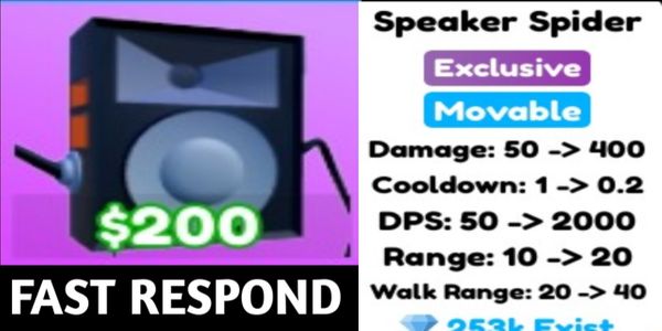 Speaker Spider | Toilet Tower Defense