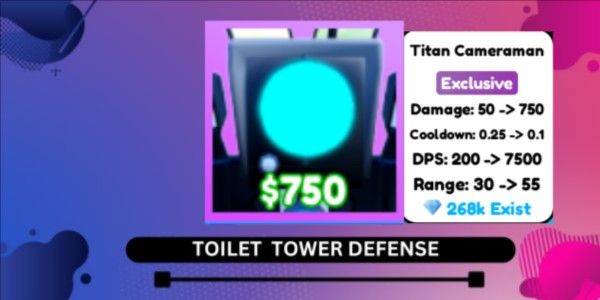 [Exclusive] Titan Cameraman - Toilet Tower Defense