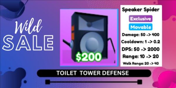 [New Exclusive] Speaker Spider - Toilet Tower Defense