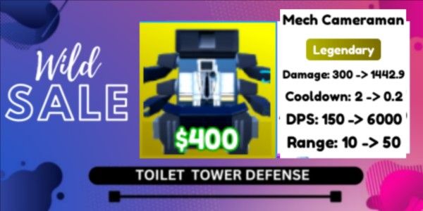 [Legendary] Mech Cameraman - Toilet Tower Defense
