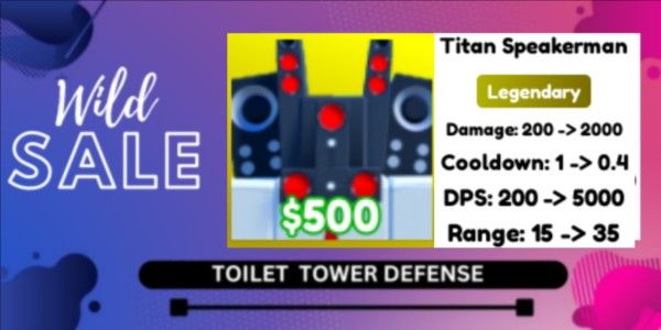 [Legendary] Titan Speakerman - Toilet Tower Defense