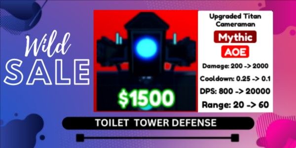 [Mythic] Upgraded Titan Cameraman - Toilet Tower Defense