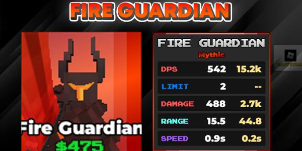 Pixel TD Fire Guardian