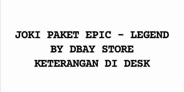 Paket Rank Epic-Legend