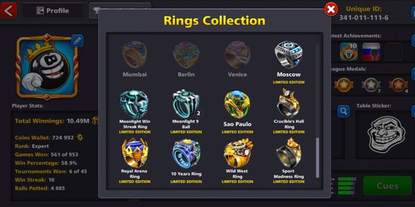 Akun Cue Level Max + 5 Cue Legendaris