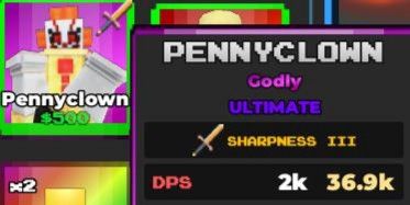 PennyClown (Sharpness 3) | Pixel Tower Defense