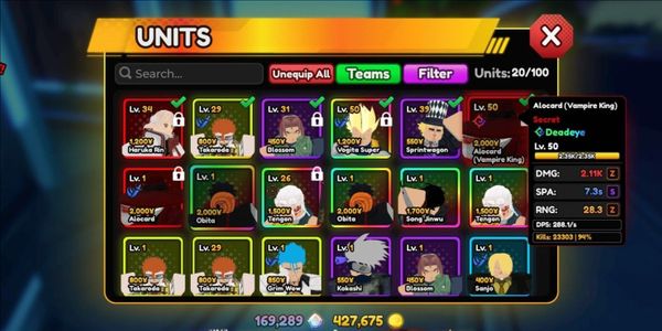 alucard/alocard 2 EVO 165k gems