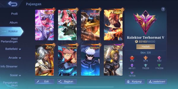 Dear collector account 5 skins 335 100% safe and guaranteed