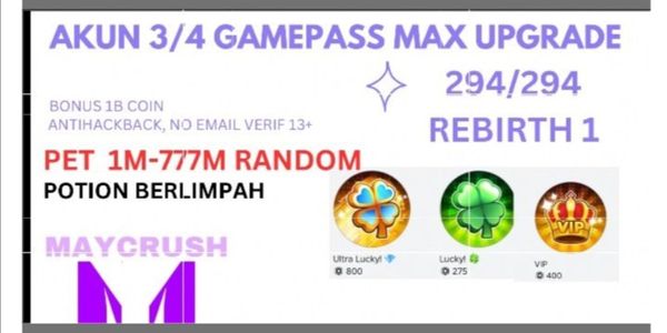 AKUN MAX UPGRADE