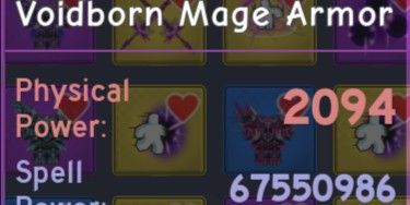 Voidborn Mage Armor Purple | Dungeon Quest