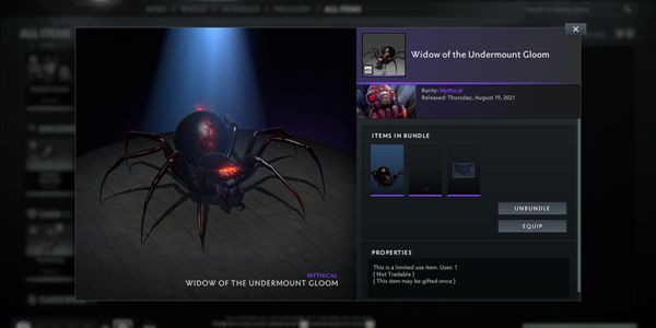 Widow of the Undermount Gloom (Broodmother Set) Collector Cache 2022
