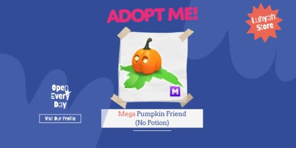 Mega Pumpkin Friend (No Potion) Adopt Me