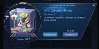 Gift: colored minion
