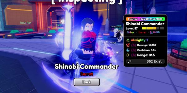 Shiny Shinobi Commander Almighty Full S | Anime Defenders
