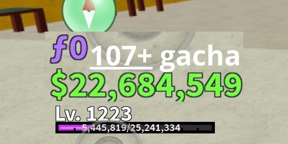 MONEY/BELLY/GACHA/ 21M 107+ GACHA (AKUN GACHA)