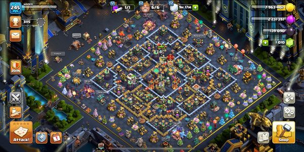 TOWN HALL 14 100% FULLMAX AKUN SULTAN FULL SKINS DIJAMIN AMAN.