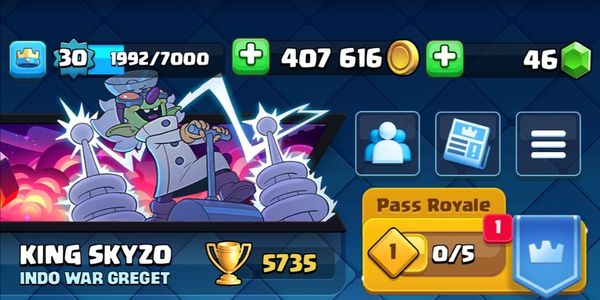 Akun Clash royale Level 30 murah!!