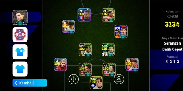 Akun eFootball Son Blitz Curler x Pack Messi Gondrong terbaru x Full Epic Booster GG