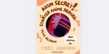 Akun Starter Anime Reborn Secret Twenty One