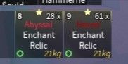 Hexed & Abyssal Enchant Relic - Fisch