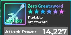 Zero Greatsword // World Zero