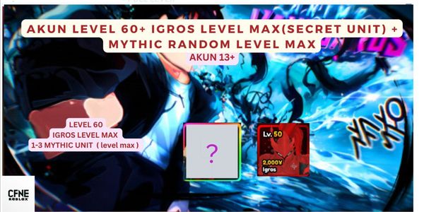 Buy Account ACCOUNT LEVEL 60+ IGROS LEVEL MAX MYTHIC RANDOM