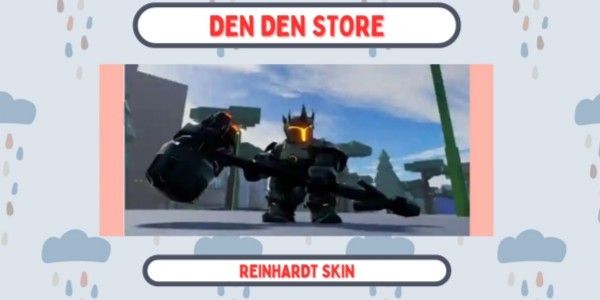 REINHARDT SKIN (Dragon Knight) - A Universal Time + BONUS 5 RANDOM MYTHIC SKIN