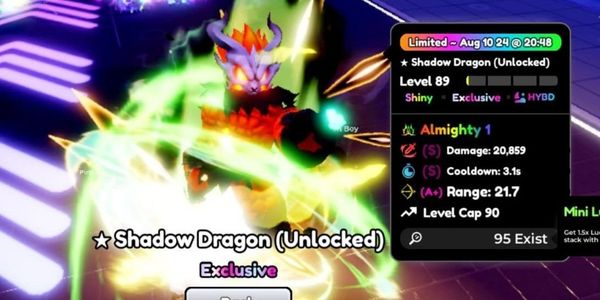 Almighty Shiny Shadow Dragon | Anime Defenders