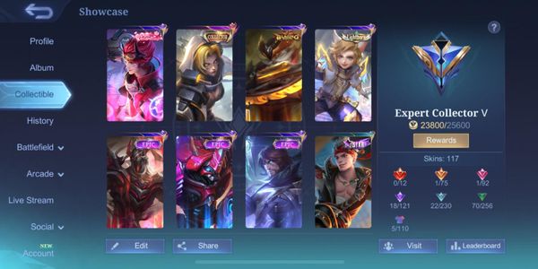 CHEAPEST ML SULTAN ACCOUNT, LOTS OF SKIN AT CHEAP PRICES