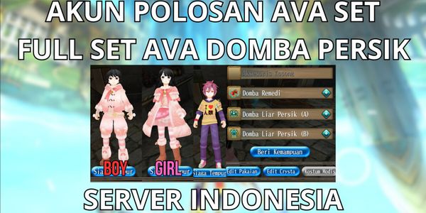 AKUN POLOSAN FULL AVA SET DOMBA LIAR PERSIK+COLLAB SERVER INDONESIA SIAP PAKAI, NO MOD, ANTI HACKBACK, SUPER MURMER