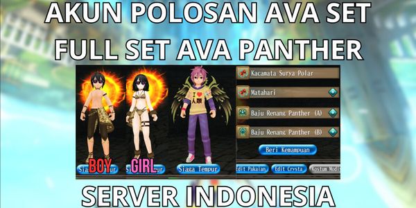 POLOSAN ACCOUNT FULL AVA SET SWIMSUIT PANTHER+COLLAB SERVER INDONESIA READY TO USE, NO MOD, ANTI HACKBACK, SUPER MURMER