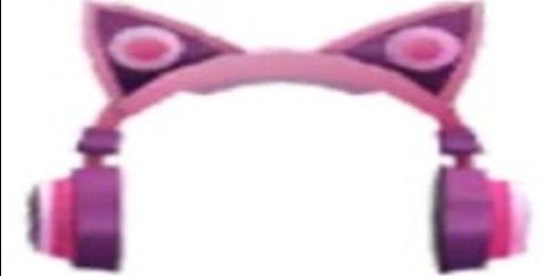 PINK CAT EAR HEADPHONES - ADOPT ME