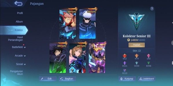 SMURF ACCOUNT Full Jujutsu Kaisen + Saber Lucky Box