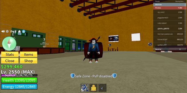 AKUN BLOX BUAH DEWAMANUSIA LEVEL MAX